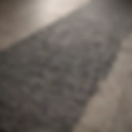 A close-up view of an anti-slip kitchen floor mat featuring a textured surface for enhanced grip.