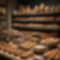A beautifully arranged display of artisanal baked goods showcasing variety and creativity