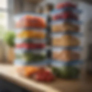 Efficient Meal Prep Storage Solutions Organized meal prep containers in a kitchen