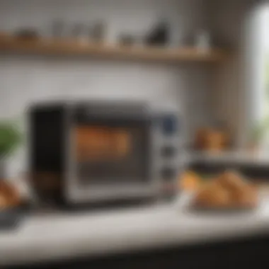 Air Fryer Oven in a Modern Kitchen An air fryer oven in a modern kitchen setting
