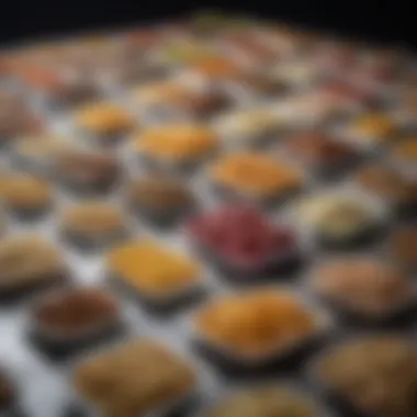 Array of Meals Vacuum Sealed for Longevity An array of meals vacuum sealed for longevity