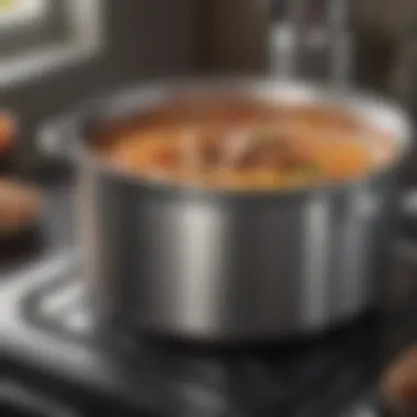 Lightweight Aluminum Pot Lightweight aluminum pot with a sleek design