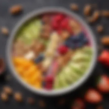 Vibrant Smoothie Bowl for Morning Vitality Healthy smoothie bowl topped with fruits and nuts