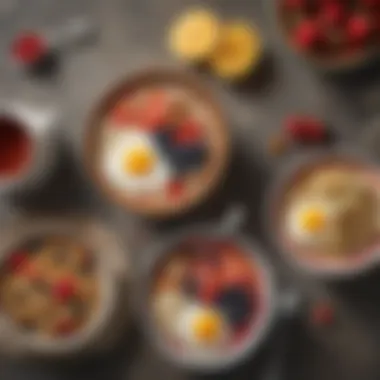 Diverse Breakfast Options for Every Palate Variety of breakfast options including oatmeal and fruits