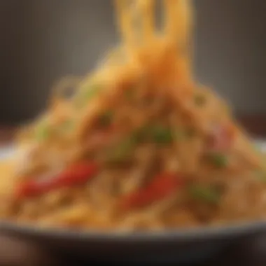 An online shopping platform showcasing lo mein noodle options