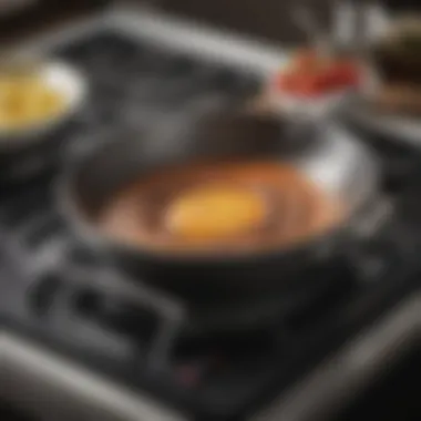 Calphalon cookware on an induction stovetop