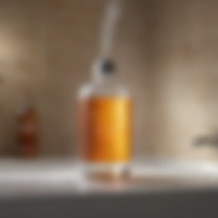 Chemical solutions for cleaning shower glass
