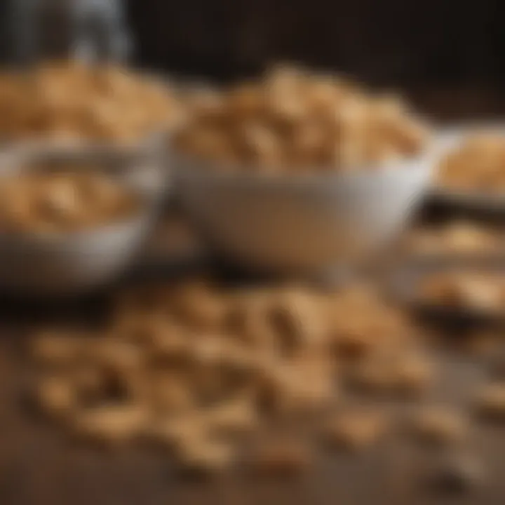 Healthy Chex snack options on a rustic table