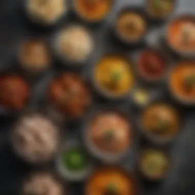 Variety of Marinade Options for Every Taste Diverse selection of marinades in small bowls