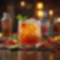 Colorful presentation of Chili's Cocktail of the Month featuring seasonal ingredients