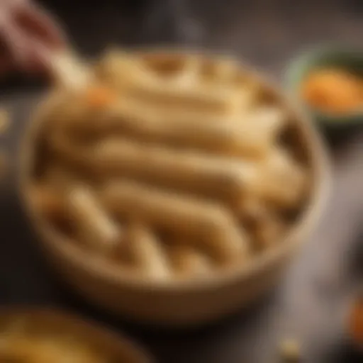 Traditional tamale steamer basket made of bamboo
