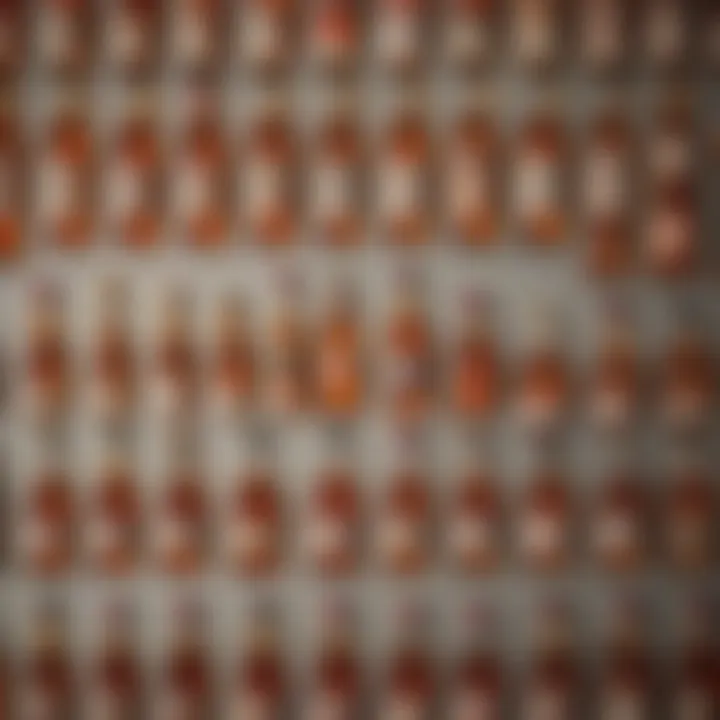 An assortment of bourbon bottles showcasing diverse brands