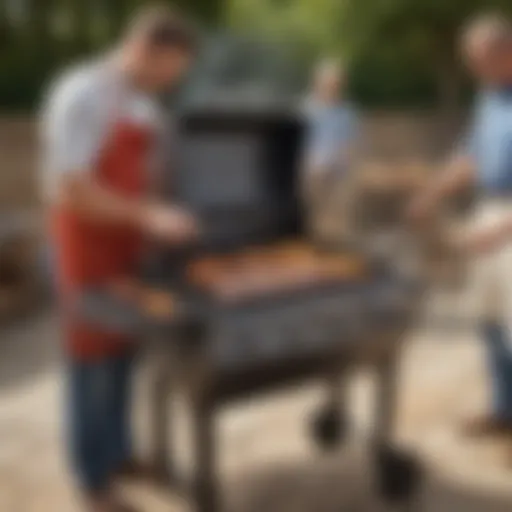 A pristine barbecue grill ready for inspection