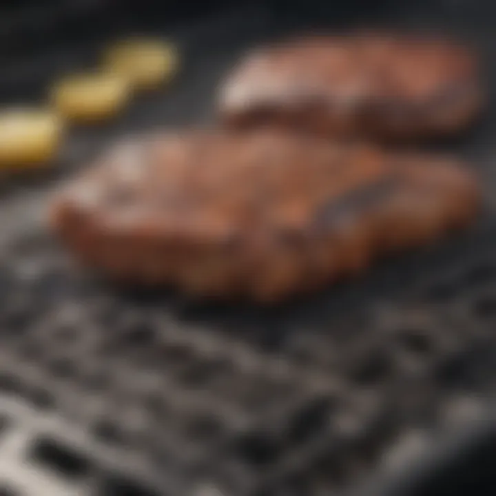 A sparkling clean BBQ grill showcasing its shiny grates