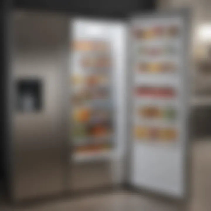 Infographic comparing different refrigerator types