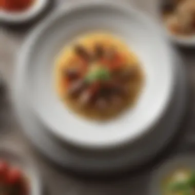 Artful Modernity: Classic Italian Dishes Reimagined Modern interpretations of classic Italian dishes presented artfully