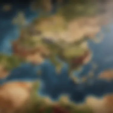 Map of Global Wine Regions An artistic display of wine regions map