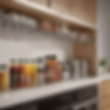 Design and Functionality of Shelf Protectors Elegant kitchen cabinet shelf protector showcasing design and functionality