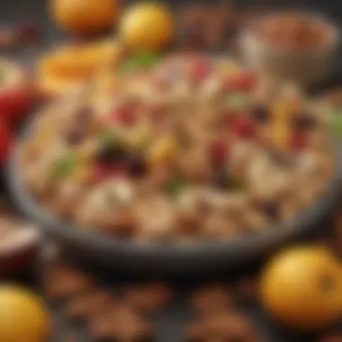 Nutritious Fruits and Nuts Fresh fruits and nuts high in fiber