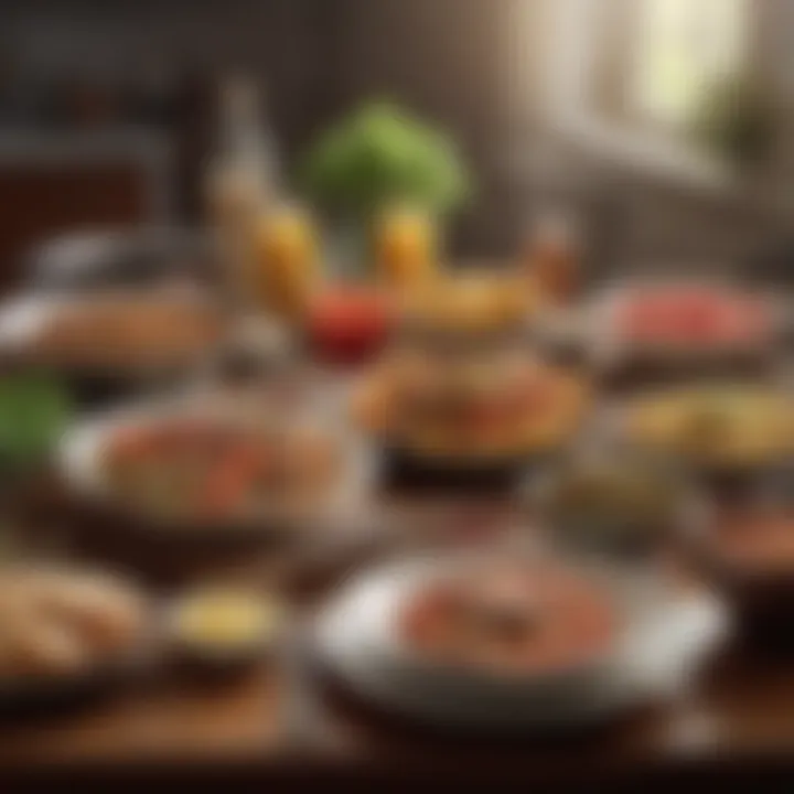 A well-organized meal plan with diverse food options