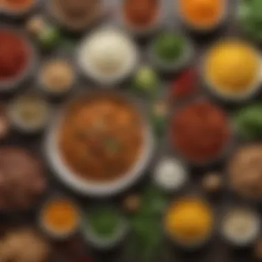 Fresh Indian Ingredients Fresh ingredients laid out for a classic Indian recipe