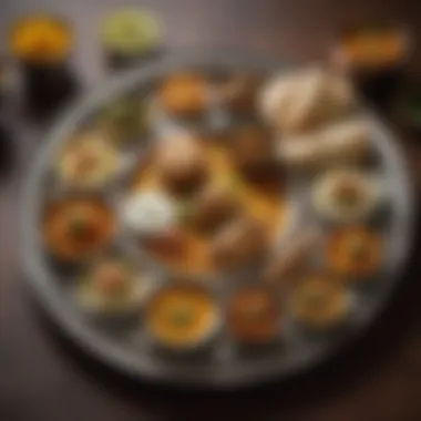 Exquisite Indian Thali An elegant thali showcasing a variety of regional Indian dishes