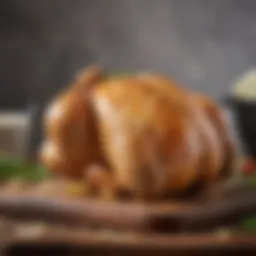 Marinated chicken ready for baking