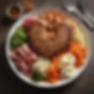 Nutritious Meal for Optimal Kidney Health Nutritious meal plated beautifully for optimal kidney health