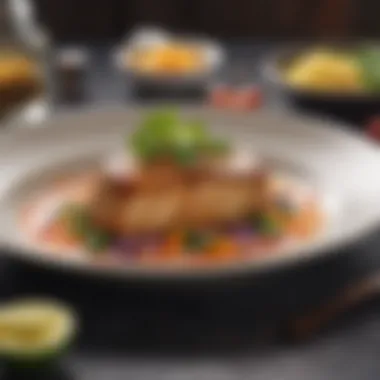 A beautifully plated dish showcasing vibrant colors