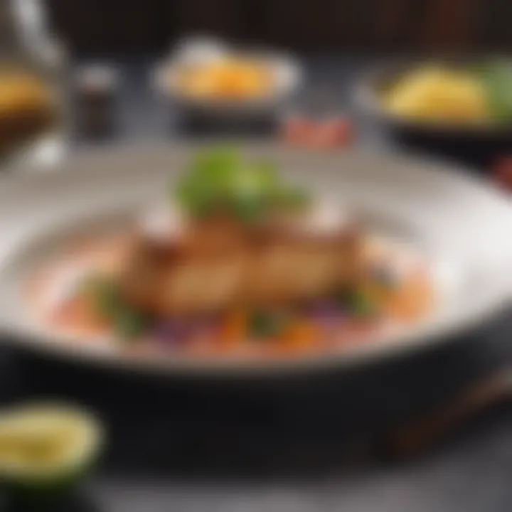 A beautifully plated dish showcasing vibrant colors