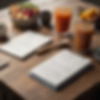 Thoughtful Meal Planning for Shared Goals A notepad with meal planning notes and a cup of tea beside it