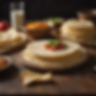 Different types of tortillas displayed elegantly