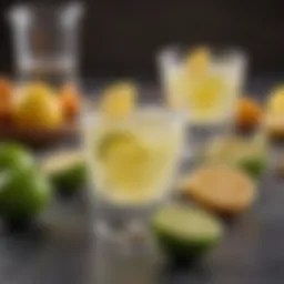 A vibrant selection of fresh limes and lemons for margarita flavor enhancement