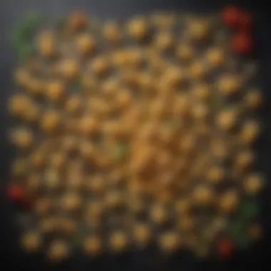 Diverse Types of Pasta for Spaghetti A selection of diverse pasta types ready for a meatless meal