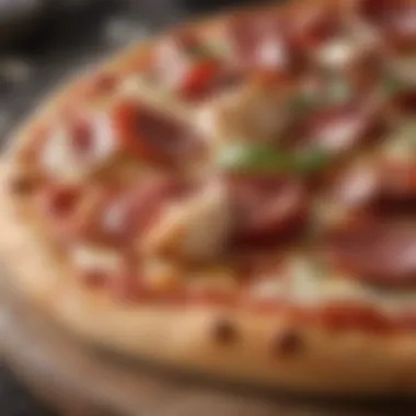 Selection of high-quality ingredients for pizza