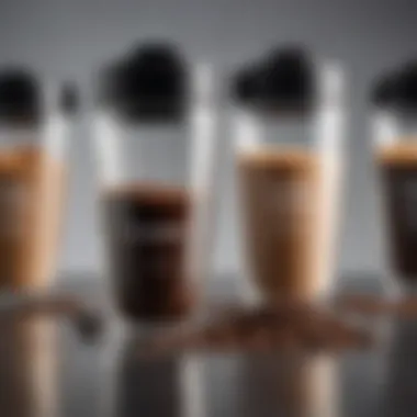 Understanding Coffee Grind Sizes Different grind sizes displayed in clear containers to emphasize the importance of grind consistency