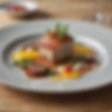 Gourmet Meal Presentation Beautifully plated gourmet meal