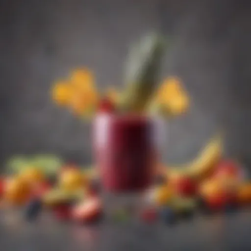 Vibrant assortment of fresh fruits ready for blending