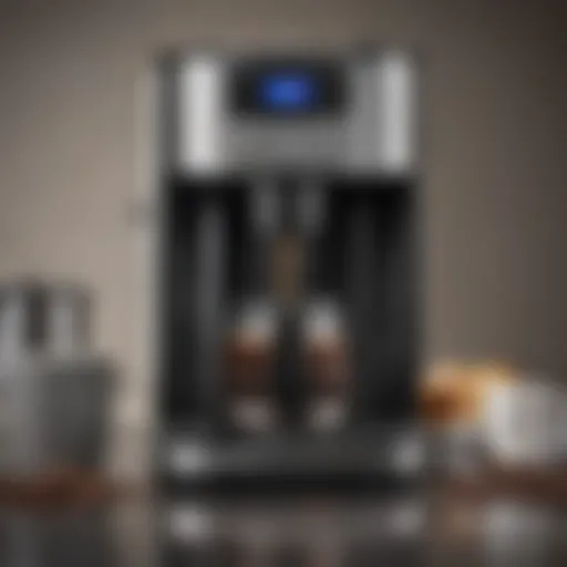 Elegant design of the Cuisinart coffee maker