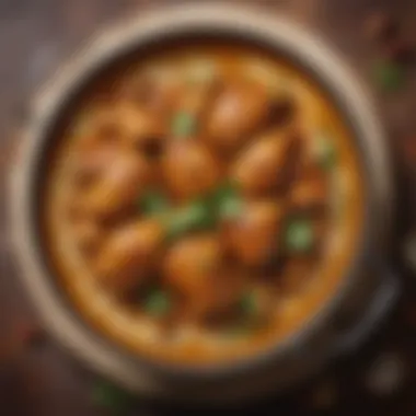 Aromatic Chicken Curry Delight A sumptuous chicken curry with rich, aromatic sauce