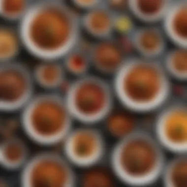 Diverse Dishes with Aleppo Chilli Flakes A variety of dishes featuring Aleppo chilli flakes as a key ingredient