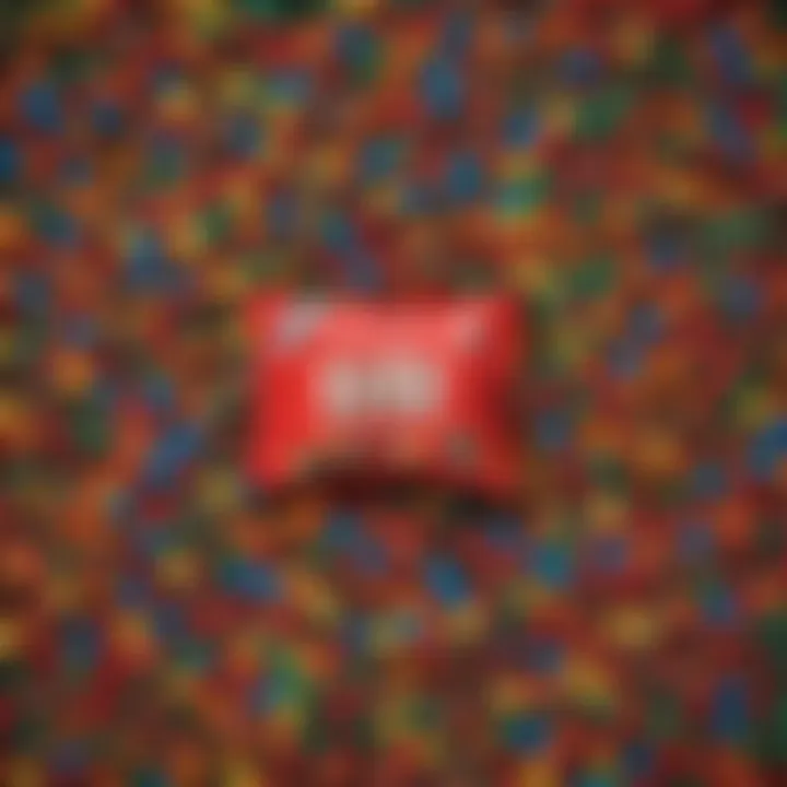 An artistic representation of M and M colors in a cultural context
