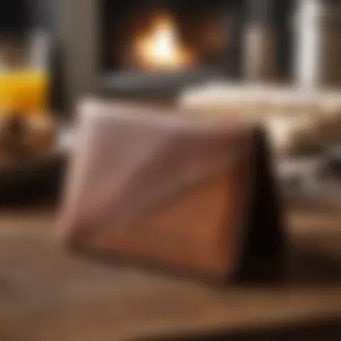 Craftsmanship in a Leather Wallet Stylish leather wallet showcasing craftsmanship
