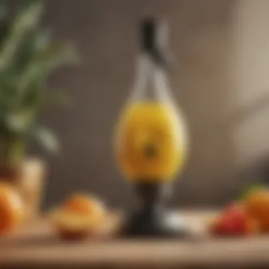 Whimsical olive oil dispenser shaped like a fruit