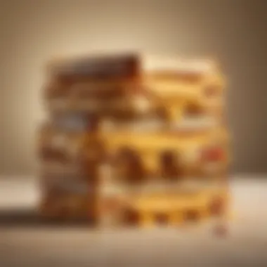 Stack of Kraft Singles for Sandwiches Stack of Kraft Singles ready for use