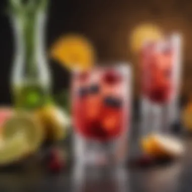 Fruit-Infused Mocktail Colorful fruit-infused mocktail with diabetes-friendly ingredients