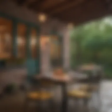 Charming Outdoor Dining in Memphis An inviting outdoor dining space in Memphis