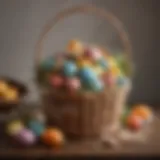 Elegant Easter basket filled with trendy gifts for teens