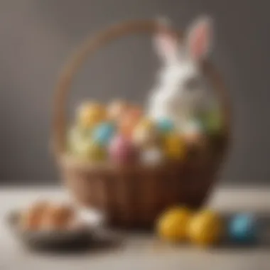 A curated Easter basket featuring tech gadgets and accessories