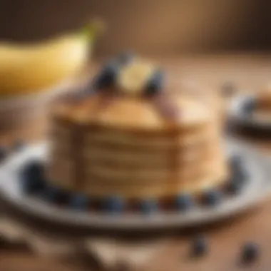 An assortment of pancake variations including banana, chocolate chip, and blueberry.